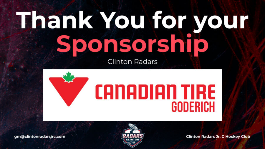 Sponsor Canadian Tire Goderich